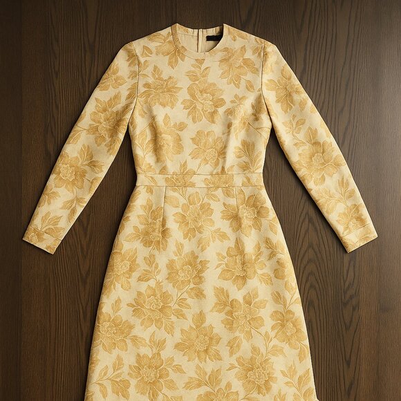 Haute Couture "Red Velvet" brand Golden stunning evening dress size 0 new tags - Picture 3 of 5